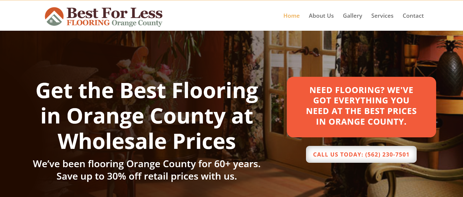 Floors for Less Website and Full Graphics